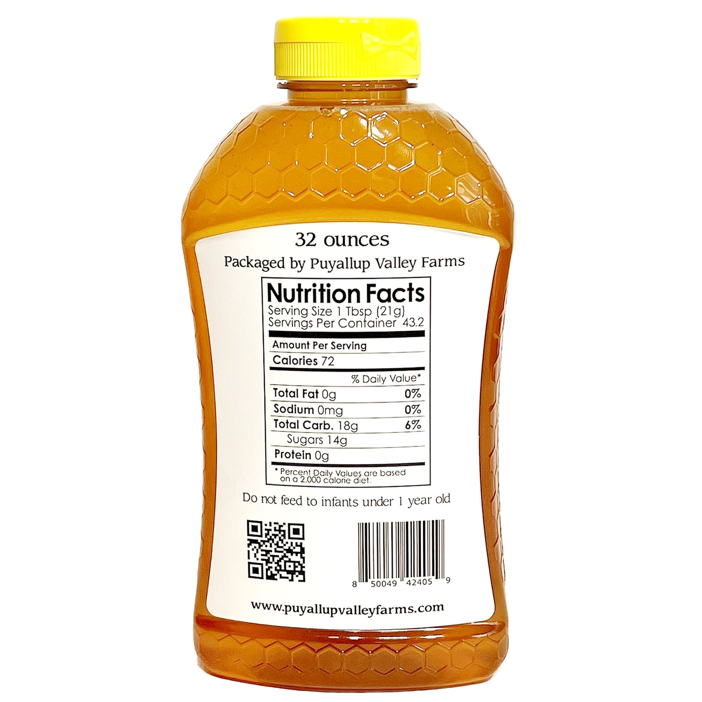 Puyallup Valley Farms™ Clover Raw Unfiltered Honey🍯32 oz.