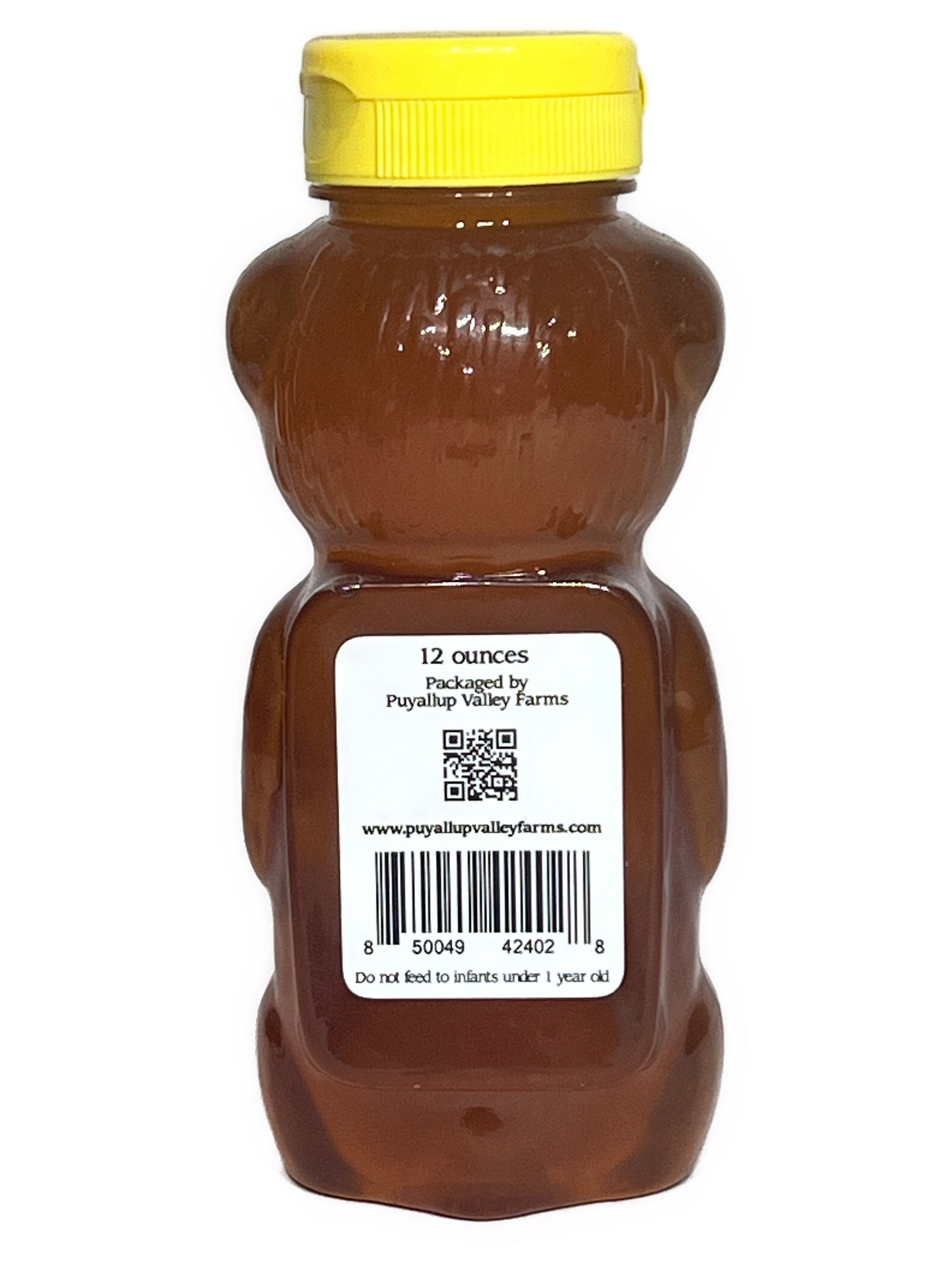 Clover Raw Honey by Puyallup Valley Farms Unfiltered Raw Honey All Natural Sweetener No Additives Non Pasteurized Organic Raw Honey BPA Free Raw Organic Honey Bear Squeeze Bottle No Drip Cap FREE SHIPPING Clover 12 Oz.