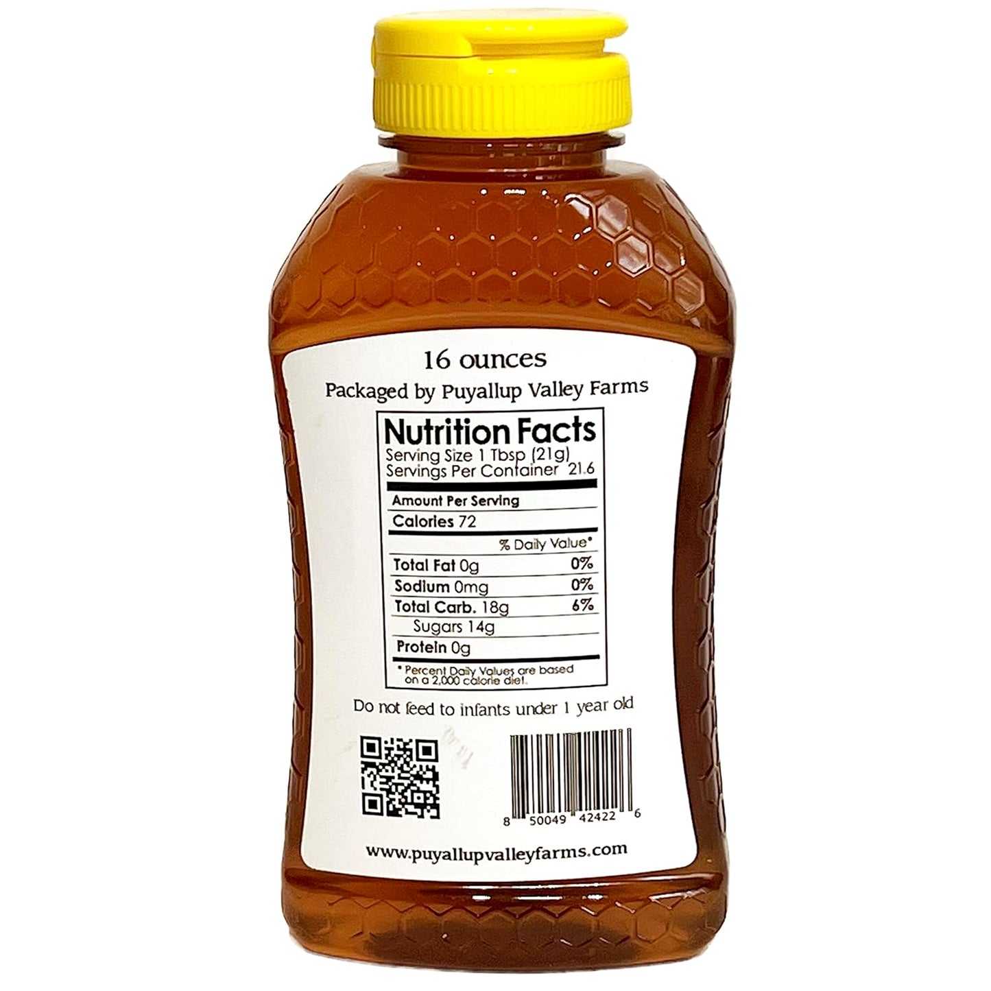 Orange Blossom Raw Honey by Puyallup Valley Farms | Organic Unfiltered Raw Honey | All-Natural Sweetener | No Additives | Non-Pasteurized Organic Raw Honey | BPA Free Raw Organic Honey Squeeze Bottle | No Drip Cap | FREE SHIPPING Orange Blossom 16 Oz
